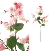 PTMD Garden Flower Clerodendrum Kunsttak - 40 x 29 x 82 cm - Roze