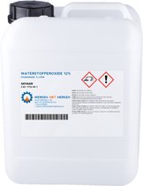 Waterstofperoxide Foodgrade 12% – 5 liter, Jerrycan - Hydrogen Peroxide - Zuurstofwater