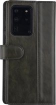 DonkerGroen hoesje Samsung Galaxy S20 Ultra - Book Case - PU leather
