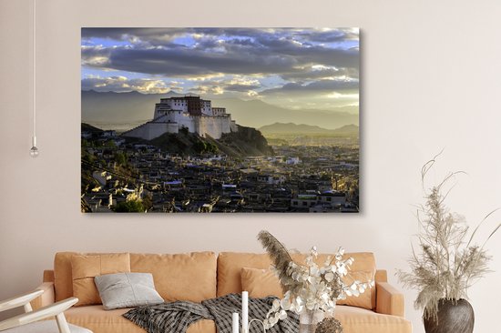 Peinture sur toile Tashilhunpo - 150x100 cm - Décoration murale