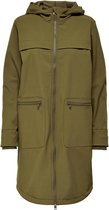 Jacqueline de Yong Jas Jdyhava Softshell Long Jacket Otw S 15247082 Military Green Dames Maat - XS