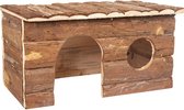 Flamingo knaagdierhuis howy bruin - hout - 40x23x22cm