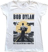 Bob Dylan Dames Tshirt -2XL- Slow Train Wit
