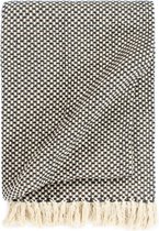 Decoways - Plaid 125x150 cm katoen antraciet