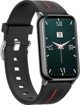 Smartwatch Rankos H76- sporthorloge zwart siliconen bandje - Fitness - Stappenteller - Hartslag - Slaapmonitor - Bluetooth bellen-Bel/message herinnering - Camera Bediening-IP67 Wa