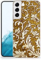 Smartphone hoesje Geschikt voor Samsung Galaxy S22 Plus Hoesje maken Barok Goud