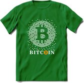 Bitcoin Bits - Crypto T-Shirt Kleding Cadeau | Dames / Heren / Unisex | Bitcoin / Ethereum shirt | Grappig Verjaardag kado | BTC Tshirt Met Print | - Donker Groen - XXL