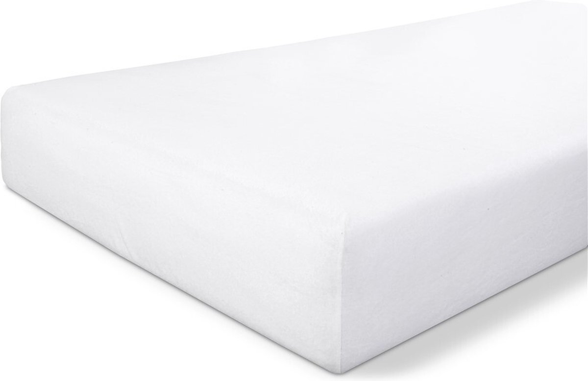 Byrklund Molton Hoeslaken - Molton 90x200 - 80% Katoen / 20% Polyester - Wit