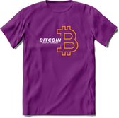 Bitcoin - Crypto T-Shirt Kleding Cadeau | Dames / Heren / Unisex | Bitcoin / Ethereum shirt | Grappig Verjaardag kado | Tshirt Met Print  Prijs - Paars - XL