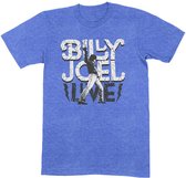 Billy Joel Heren Tshirt -L- Glass Houses Live Blauw
