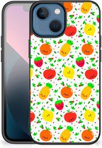 TPU Bumper geschikt voor iPhone 13 mini GSM Hoesje met Zwarte rand Fruits