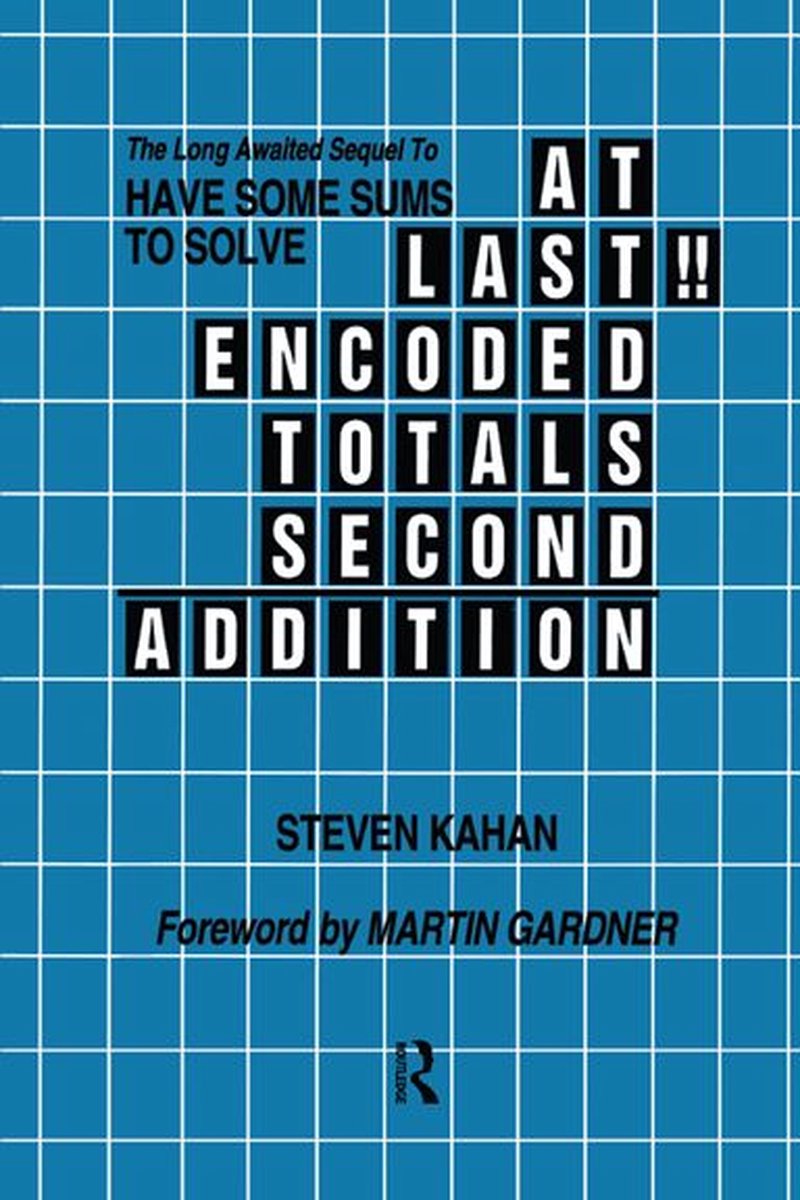 At Last!! Encoded Totals Second Addition