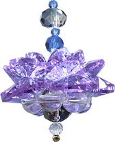 Glazen Hangende Kristal 7 Chakra Kralen Lotus Flower Paars