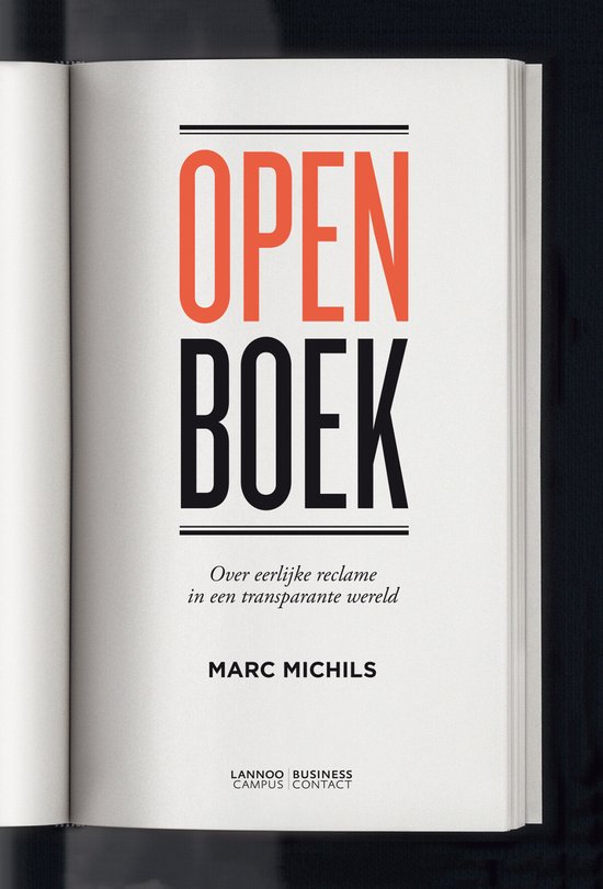 Cover van het boek 'Open boek' van Marc Michils