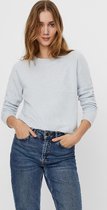 Vero Moda Trui Vmdoffy Ls O-neck Blouse Ga Noos 10201022 Blue Fog/melange Dames Maat - S