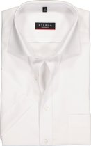 ETERNA modern fit overhemd - korte mouw - poplin heren overhemd - wit - Strijkvrij - Boordmaat: 44