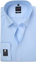 OLYMP - Level Five Overhemd SL7 Body-Fit Lichtblauw - 41 - Heren - Slim-fit - Extra Lange Mouwlengte