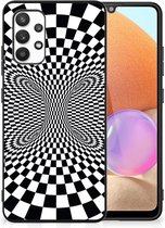 Smartphone Hoesje Geschikt voor Samsung Galaxy A32 4G | A32 5G Enterprise Editie Bumper Hoesje met Zwarte rand Illusie
