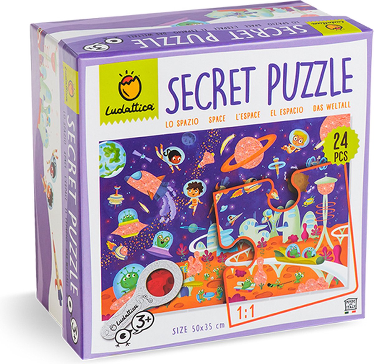 Ludattica Legpuzzel Secret Puzzle Space Junior 24 Stukjes