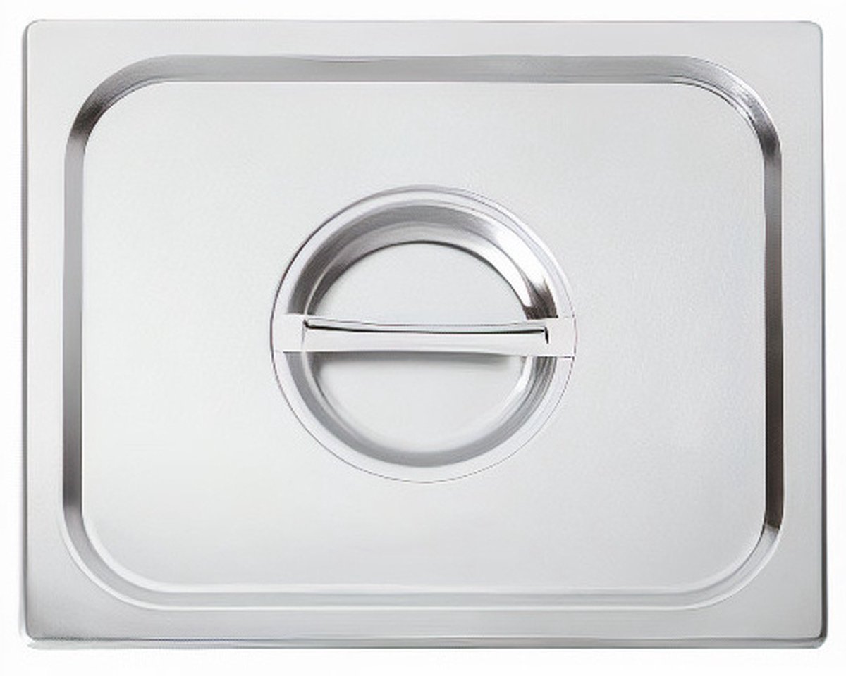 Paderno Gastronorm Deksel Met Handvat 32,5 X 18 Cm Rvs Zilver