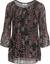 Cassis Dames Soepel hemd met een print - Blouse - Maat 46
