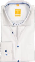 Redmond modern fit overhemd - wit (contrast) - Strijkvriendelijk - Boordmaat: 37/38