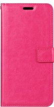 LuxeBass Hoesje geschikt voor OnePlus 7 Pro - Bookcase Roze - portemonnee hoesje - bookcase - boekhoesje - book case - boek hoesje