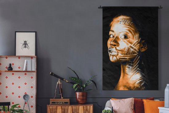 Tapisserie - Femme - Argile - Motifs - 120x180 cm - Tapisserie