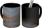 Magische Mok - Foto op Warmte Mok - Olieverfschilderij Bergmeer - 350 ML