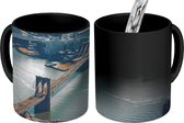 Magische Mok - Foto op Warmte Mok - New York - Brug - Water - 350 ML