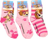 Paw Patrol Skye Kids 3 Paar Sokken Set Roze - Officiële Merchandise