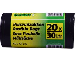 Vuilniszak - 30Liter - 20 stuks - op rol