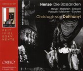Wiener Philharmoniker, Christoph Von Dohnányi - Henze: Die Bassariden (2 CD)