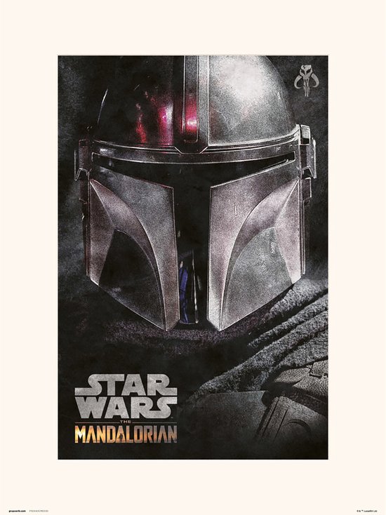 Star Wars: The Mandalorian Helmet Print