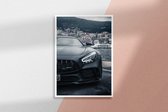 Poster Mercedes AMG GT #1  - 30x40cm - Premium Museumkwaliteit - Uit Eigen Studio HYPED.®