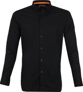 Hugo Boss - Overhemd Zwart - 3XL - Heren - Slim-fit