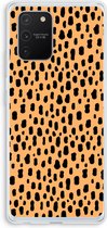 CaseCompany® - Galaxy S10 Lite hoesje - Panter - Soft Case / Cover - Bescherming aan alle Kanten - Zijkanten Transparant - Bescherming Over de Schermrand - Back Cover