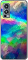 Telefoonhoesje Geschikt voor OnePlus Nord 2 5G hoesje - Waterverf - Kunst - Psychedelisch - Siliconen Telefoonhoesje