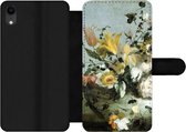 Bookcase Geschikt voor iPhone XR telefoonhoesje - Bloemen - Oude meesters - Barok - Met vakjes - Wallet case met magneetsluiting