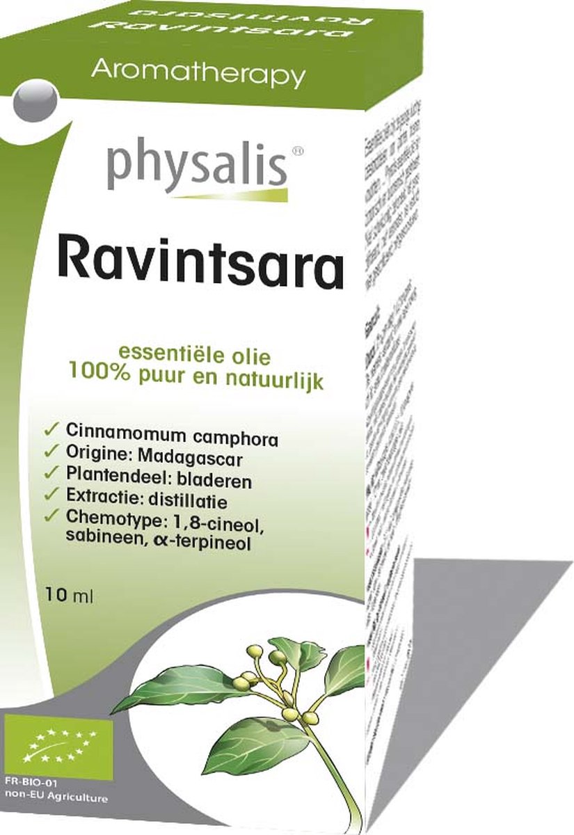Goedkoopste Physalis Etherische Olie Ravintsara Bio 10ml - Diffuser, huid en inwendig