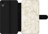 Bookcase Geschikt voor iPhone XR telefoonhoesje - Marmer print - Chic - Patronen - Met vakjes - Wallet case met magneetsluiting