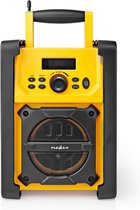 Nedis RDFM3100YW Fm-bouwradio 15 W Bluetooth® Ipx5 Handvat Geel / Zwart