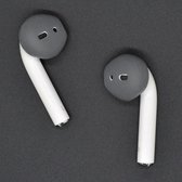 Mobigear Earbuds Siliconen Hoesje Geschikt voor Apple AirPods 1 - Grijs