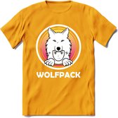 Saitama T-Shirt | Wolfpack Crypto ethereum Heren / Dames | bitcoin munt cadeau - Geel - XL