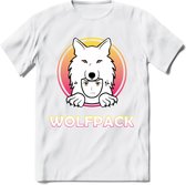 Saitama T-Shirt | Wolfpack Crypto ethereum Heren / Dames | bitcoin munt cadeau - Wit - XXL