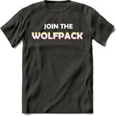 Saitama T-Shirt | Join the wolfpack Crypto ethereum Heren / Dames | bitcoin munt cadeau - Donker Grijs - S