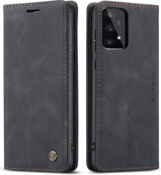 CaseMe - Hoesje geschikt voor Samsung Galaxy A53 5G - Wallet Book Case - Magneetsluiting - Zwart