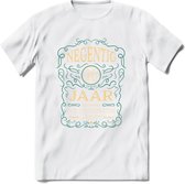 90 Jaar Legendarisch Gerijpt T-Shirt | Aqua - Ivoor | Grappig Verjaardag Cadeau | Dames - Heren | - Wit - 3XL