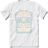 50 Jaar Legendarisch Gerijpt T-Shirt | Aqua - Ivoor | Grappig Verjaardag Cadeau | Dames - Heren | - Wit - L