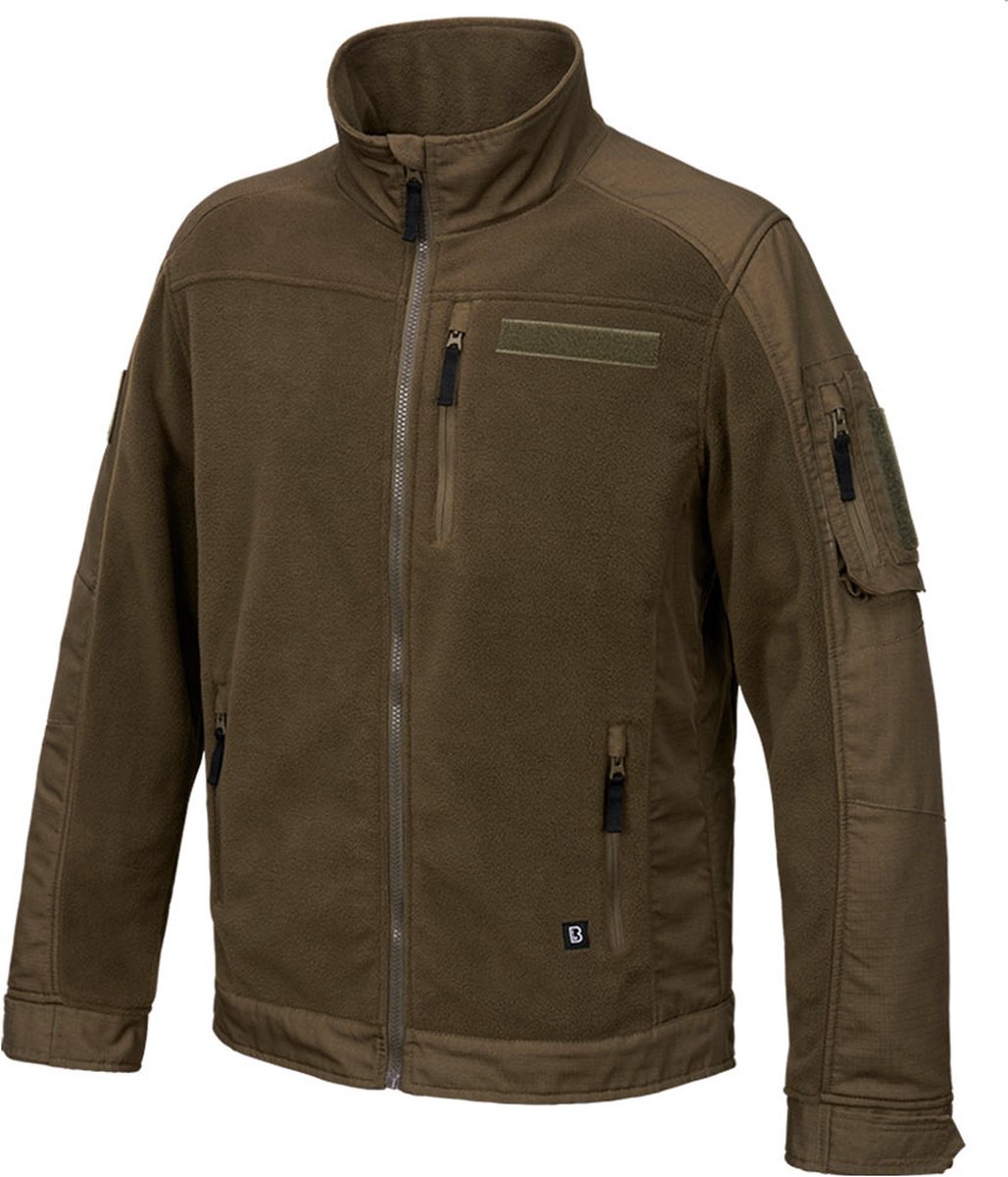 Brandit Functional Fleece Jas Heren Olijf